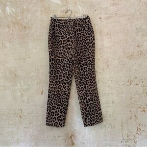 Kate Spade Leopard Print Cropped Pants